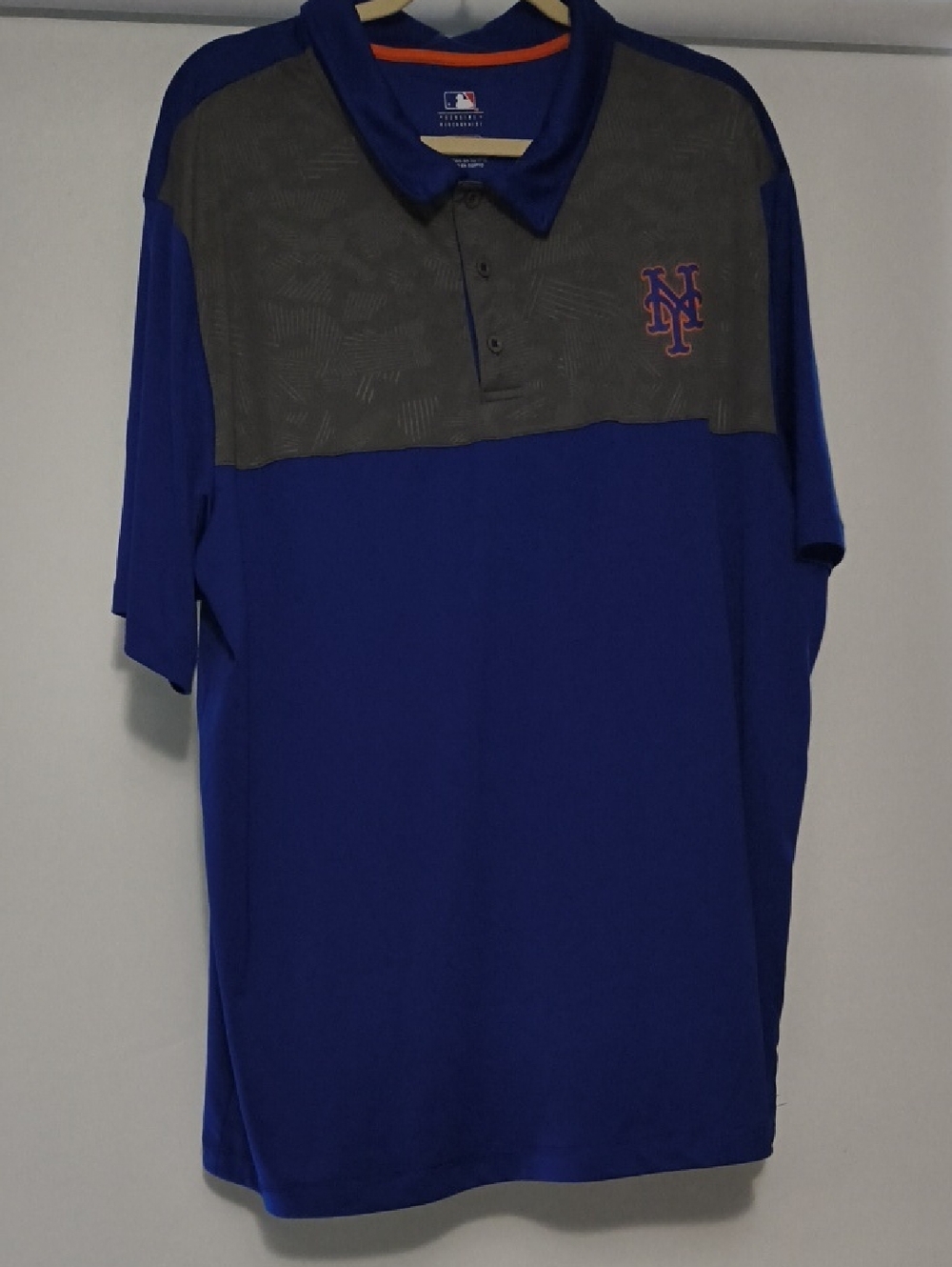 Genuine Merchandise Royal Blue & Gray New York Mets Polo